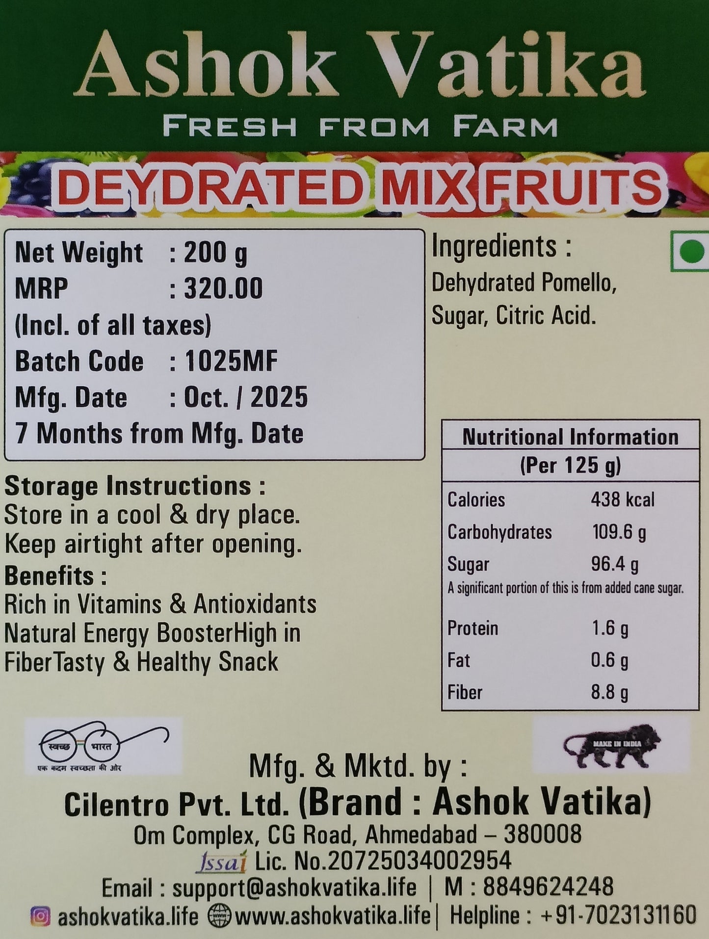 Dehaidreid mix fruits